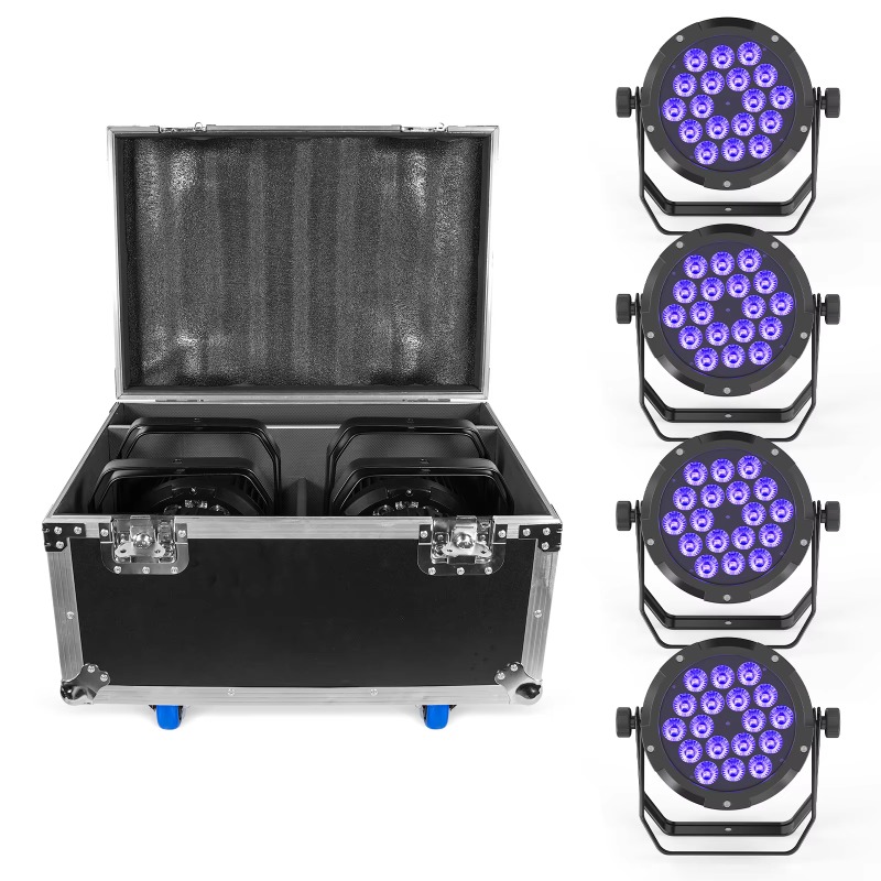 Outdoor Lighting Ip65 - 4 Stück 18X10W IP65 Wasserdichtes Par-Licht