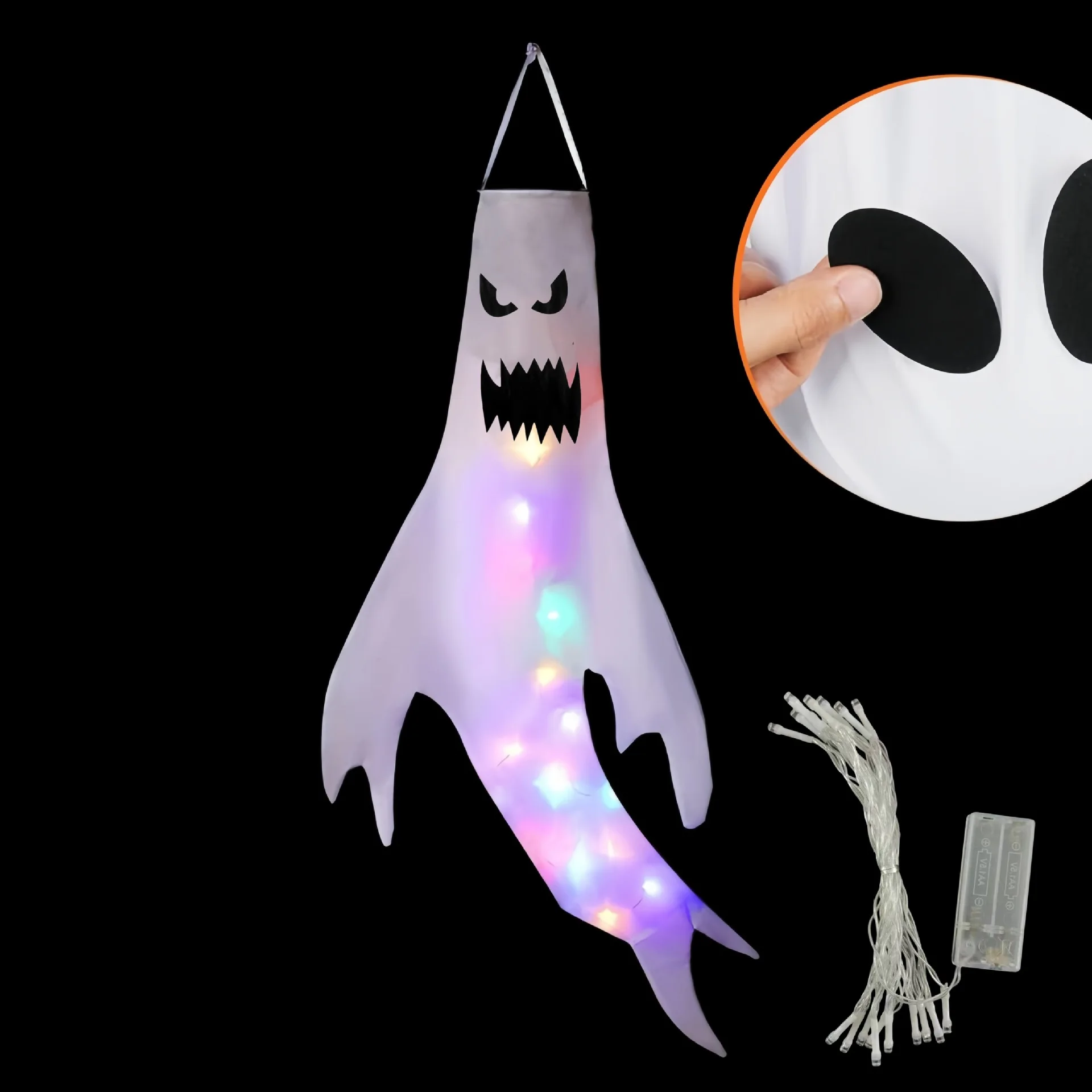 Halloween LED-Geister-Windfahn – Outdoor Lighting Effects Bewertung und Preis
