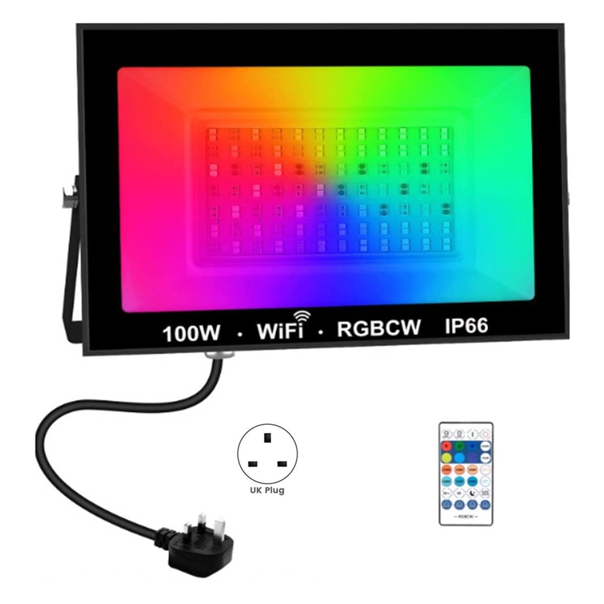 AA19 100W RGBCW LED-Flutlicht  – Outdoor Lighting Uk Bewertung und Preis