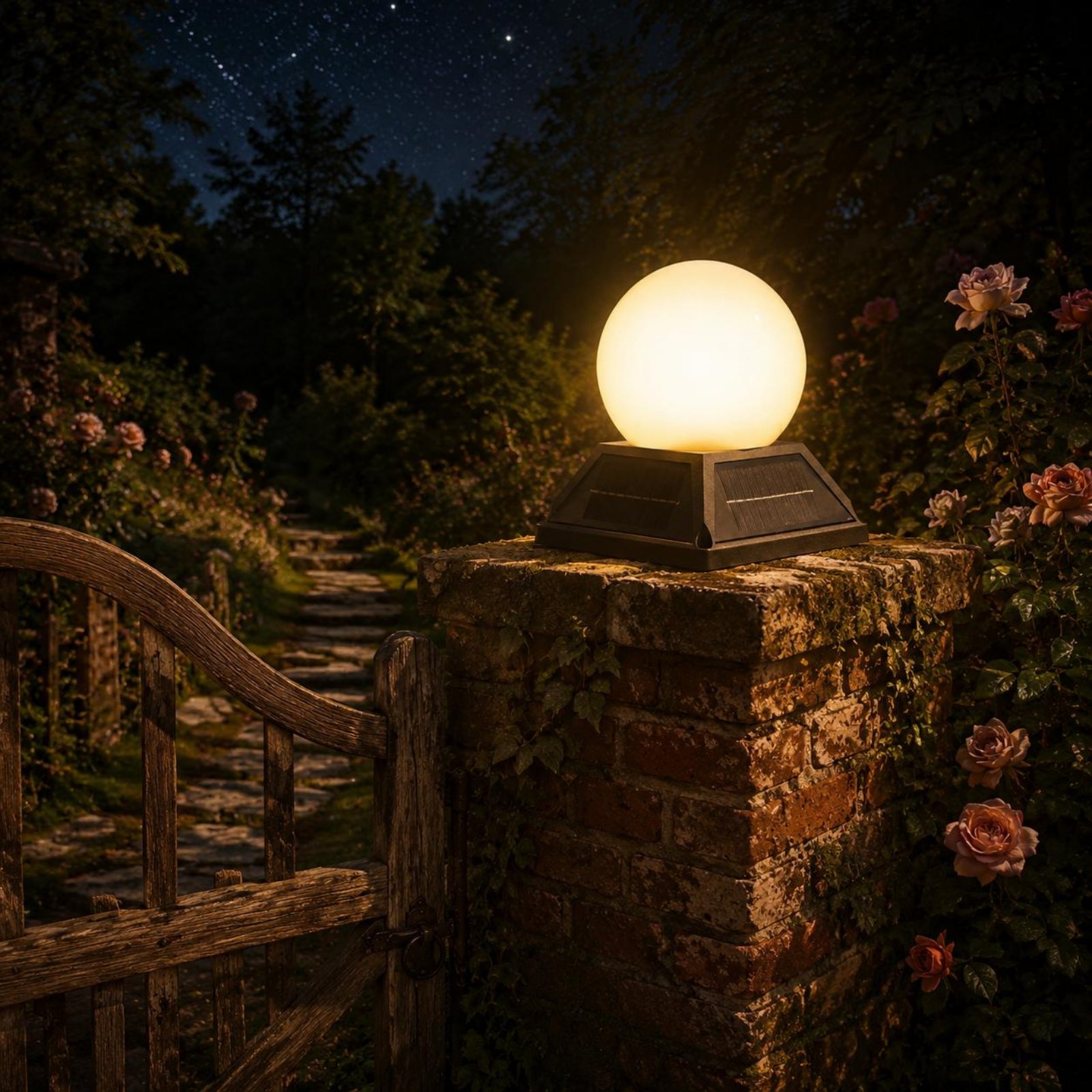 Solar-Pfostenkappenleuchte mit – Outdoor Lighting Ip65 Bewertung und Preis