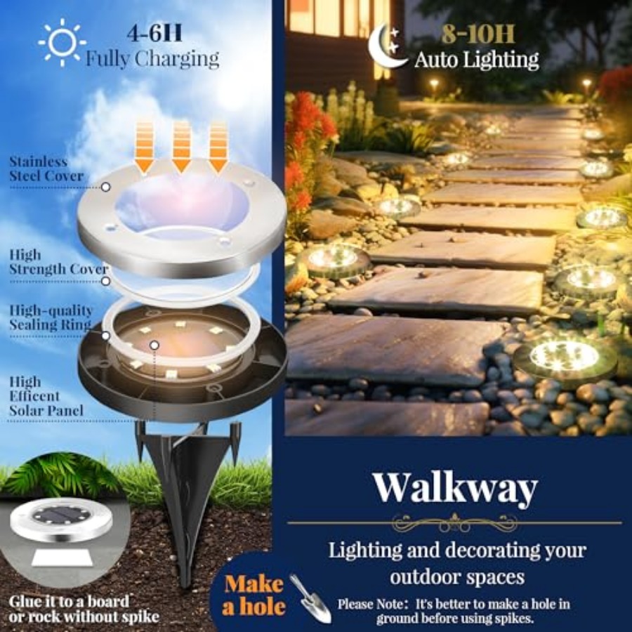Solar-Bodenleuchten, Solar-Auß – Outdoor Lighting And Landscape Bewertung und Preis